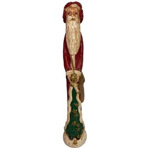 Rare Vtg Jim Shore 1991 Tall 11” Pencil Celestial Old World Santa Claus 2526